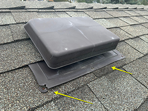 cracked attic and fan vents for you roof