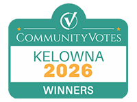 Local Community Votes Pinnacle Roofing Kelowna Best Roofing Company Gold Number One Roof Contractor 2026